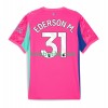 Fotballdrakt Manchester City EDERSON M. 31 Keeper Bortetrøye 2025-2026 Kortermet